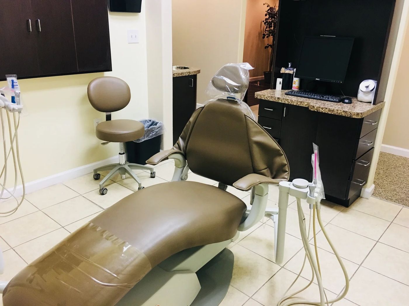 A treatment room at Story Dental